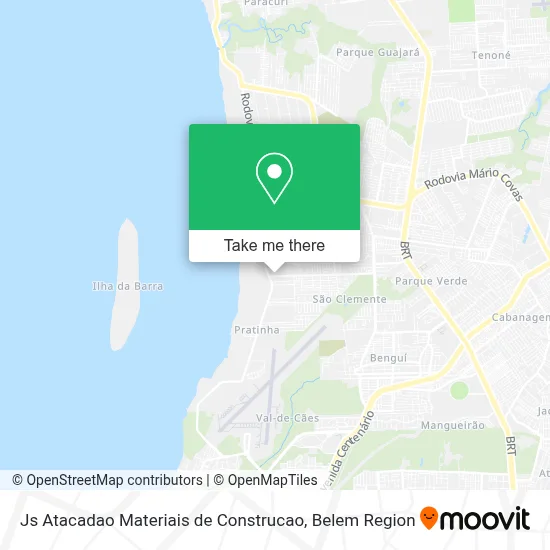 Js Atacadao Materiais de Construcao map