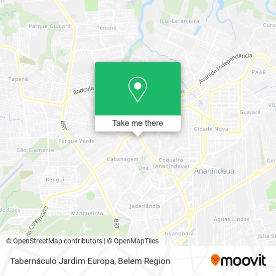 Tabernáculo Jardim Europa map