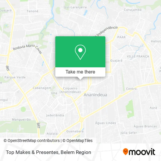 Top Makes & Presentes map