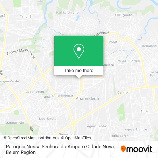 Paróquia Nossa Senhora do Amparo Cidade Nova map
