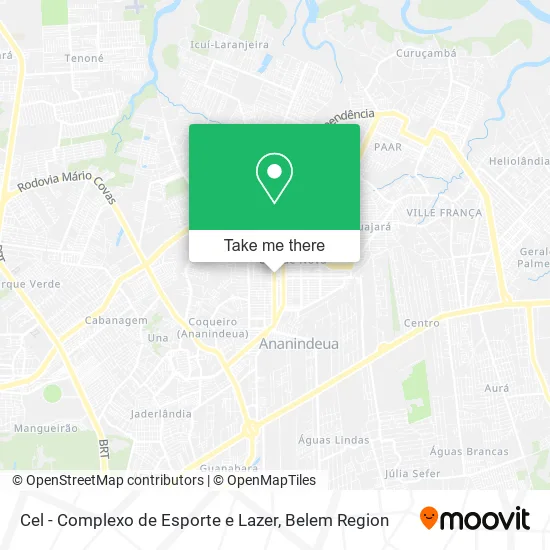 Cel - Complexo de Esporte e Lazer map