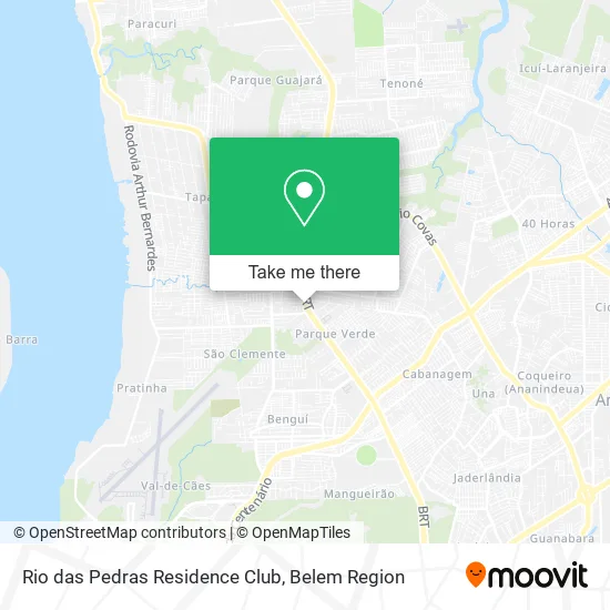 Rio das Pedras Residence Club map