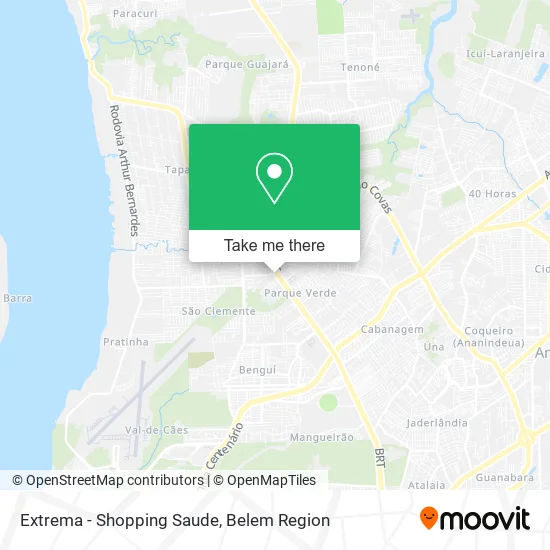 Extrema - Shopping Saude map