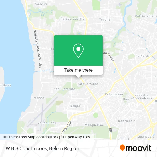 W B S Construcoes map