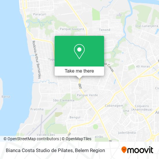 Bianca Costa Studio de Pilates map