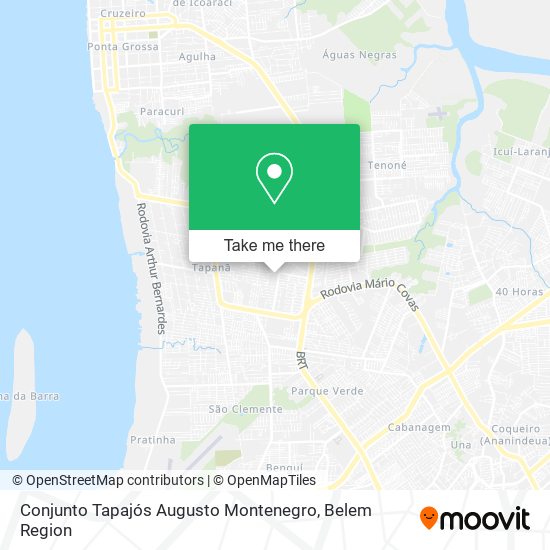 Mapa Conjunto Tapajós Augusto Montenegro