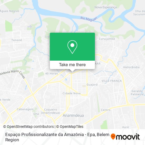 Espaço Profissionalizante da Amazônia - Epa map