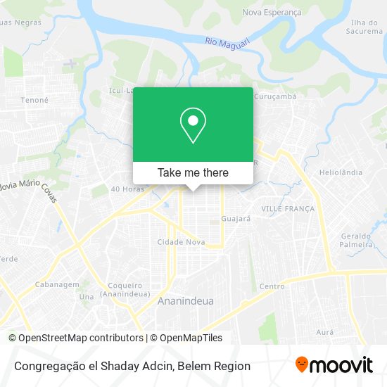 Congregação el Shaday Adcin map