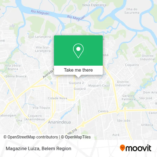 Magazine Luiza map
