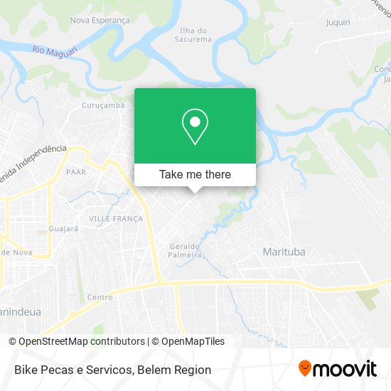 Bike Pecas e Servicos map