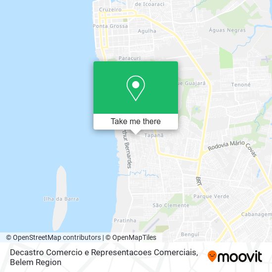 Decastro Comercio e Representacoes Comerciais map