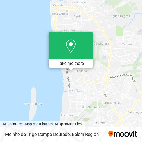 Moinho de Trigo Campo Dourado map