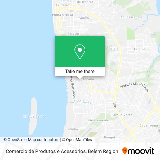 Comercio de Produtos e Acessorios map