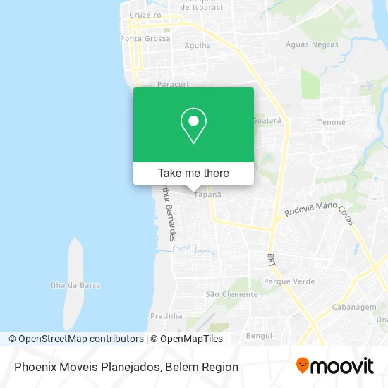 Phoenix Moveis Planejados map