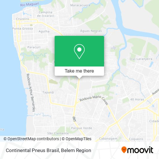 Continental Pneus Brasil map