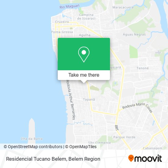 Residencial Tucano Belem map