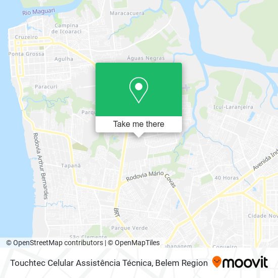 Mapa Touchtec Celular Assistência Técnica