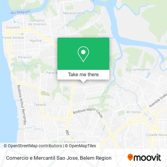 Mapa Comercio e Mercantil Sao Jose