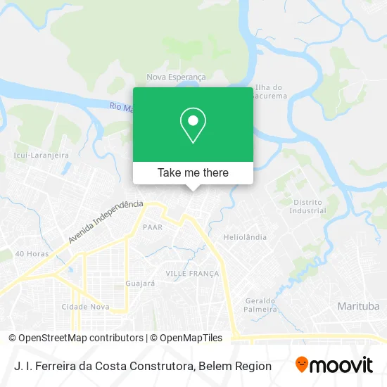 J. I. Ferreira da Costa Construtora map