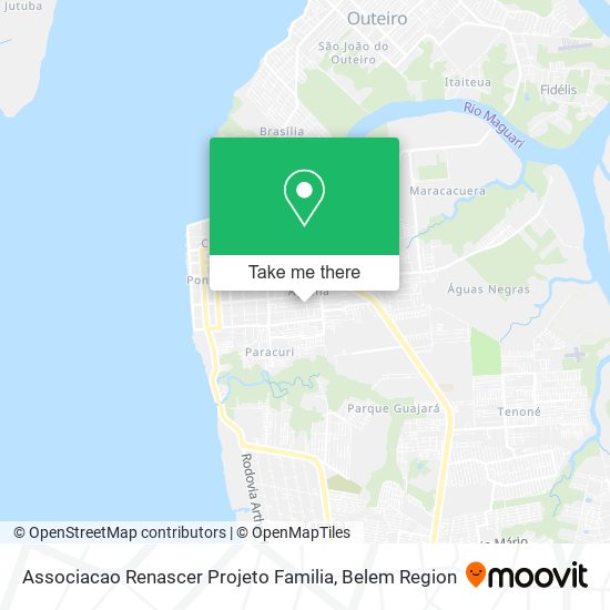 Mapa Associacao Renascer Projeto Familia