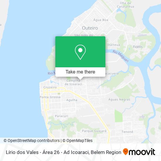 Lírio dos Vales - Área 26 - Ad Icoaraci map