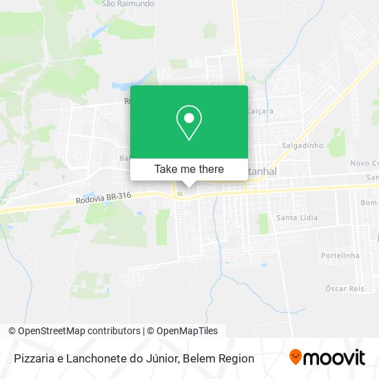 Pizzaria e Lanchonete do Júnior map