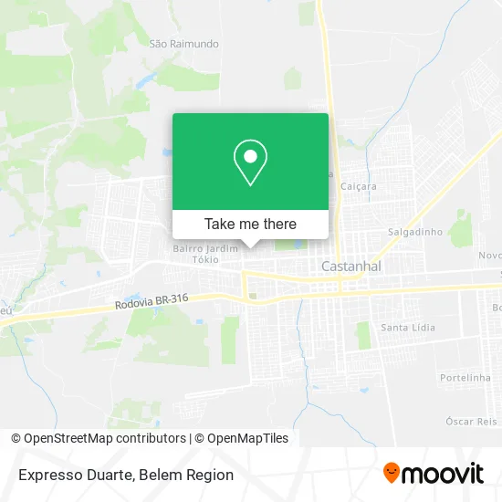 Expresso Duarte map