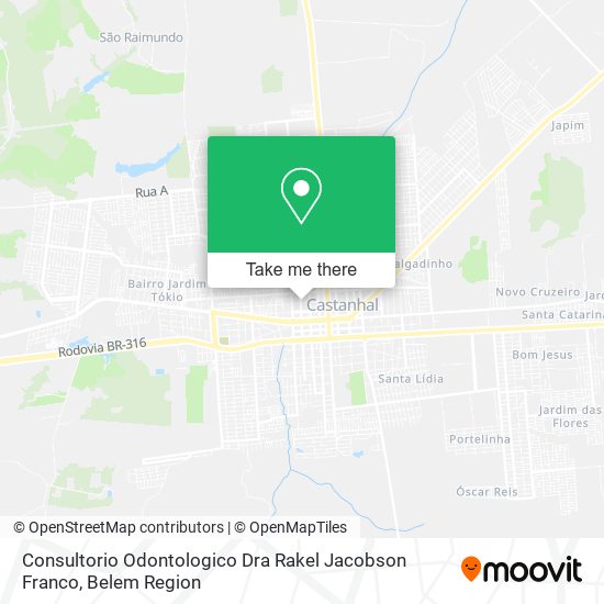 Consultorio Odontologico Dra Rakel Jacobson Franco map