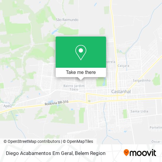 Diego Acabamentos Em Geral map