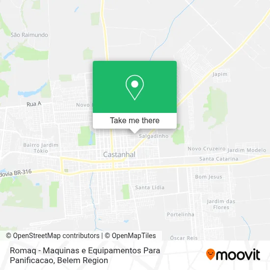Romaq - Maquinas e Equipamentos Para Panificacao map