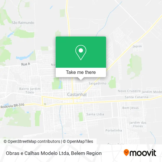 Obras e Calhas Modelo Ltda map