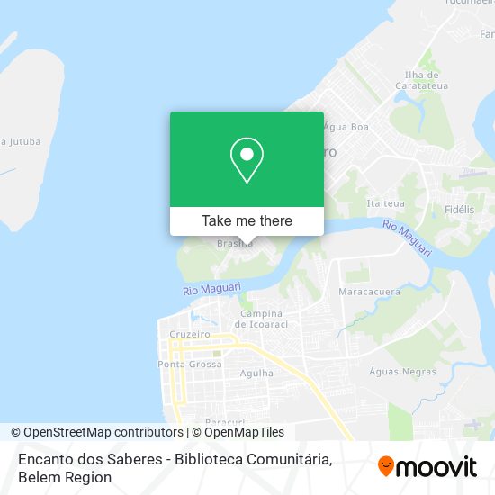 Encanto dos Saberes - Biblioteca Comunitária map
