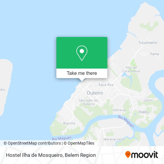 Hostel Ilha de Mosqueiro map