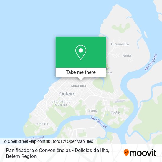 Mapa Panificadora e Conveniências - Delícias da Ilha