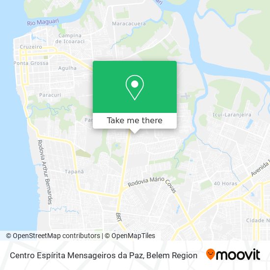 Centro Espírita Mensageiros da Paz map