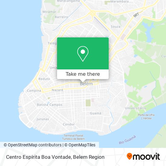 Mapa Centro Espírita Boa Vontade