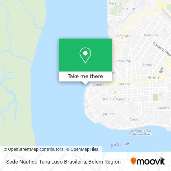 Sede Náutico Tuna Luso Brasileira map