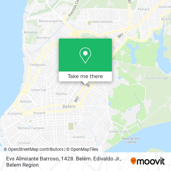 Evs Almirante Barroso,  1428.  Belém. Edivaldo Jr. map