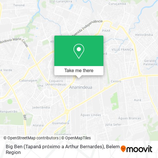 Big Ben (Tapanã próximo a Arthur Bernardes) map