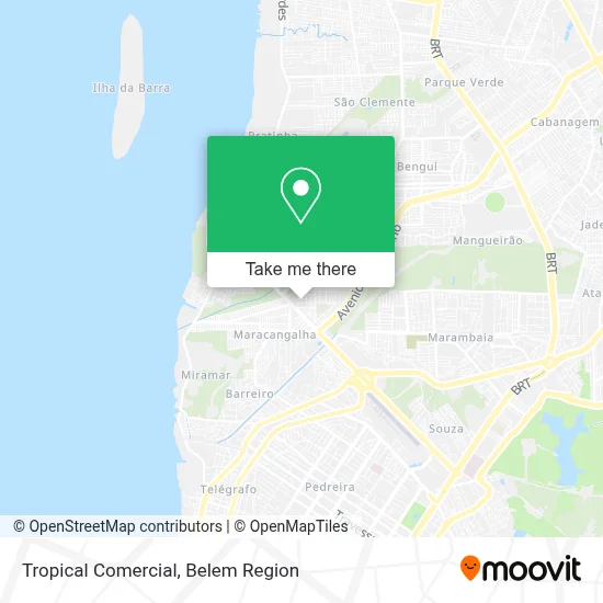 Tropical Comercial map