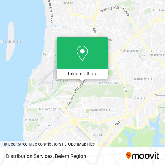 Distribution Services map