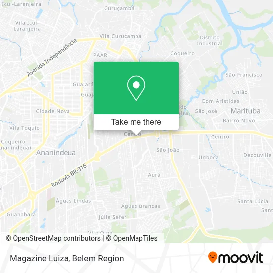 Magazine Luiza map
