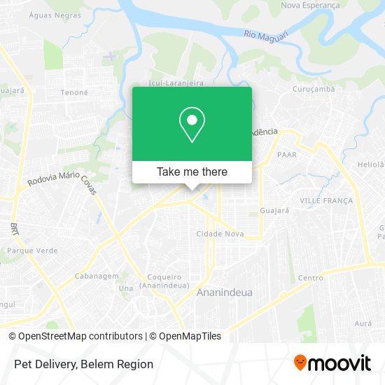 Pet Delivery map