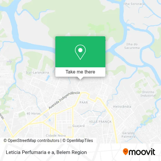 Letícia Perfumaria e a map