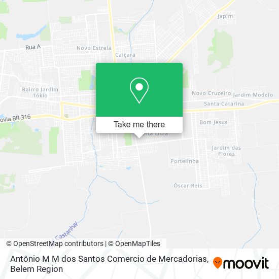 Antônio M M dos Santos Comercio de Mercadorias map