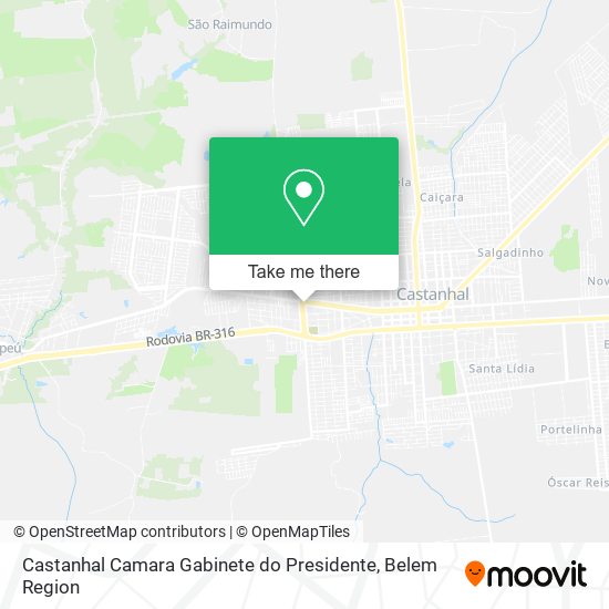 Castanhal Camara Gabinete do Presidente map