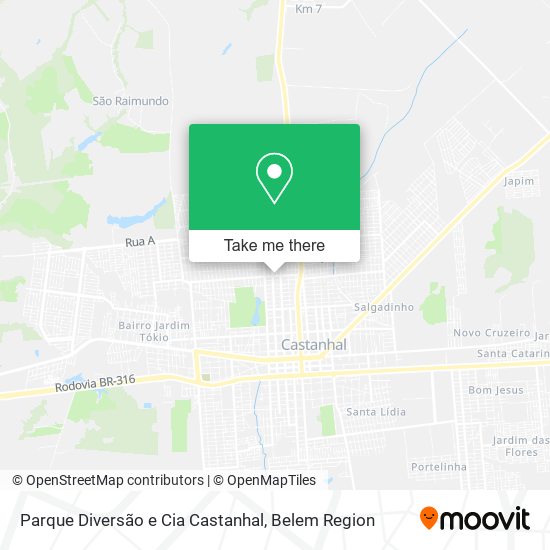 Parque Diversão e Cia Castanhal map