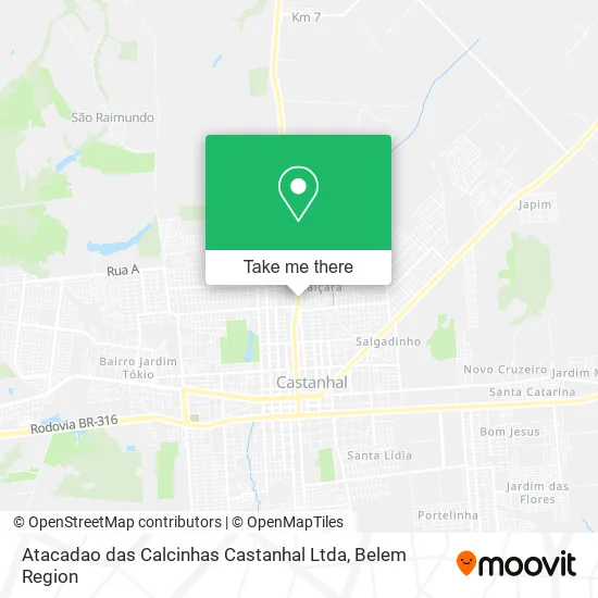 Atacadao das Calcinhas Castanhal Ltda map