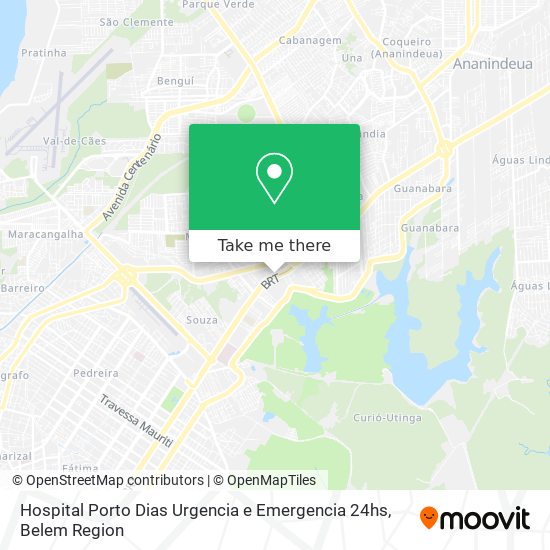 Hospital Porto Dias Urgencia e Emergencia 24hs map