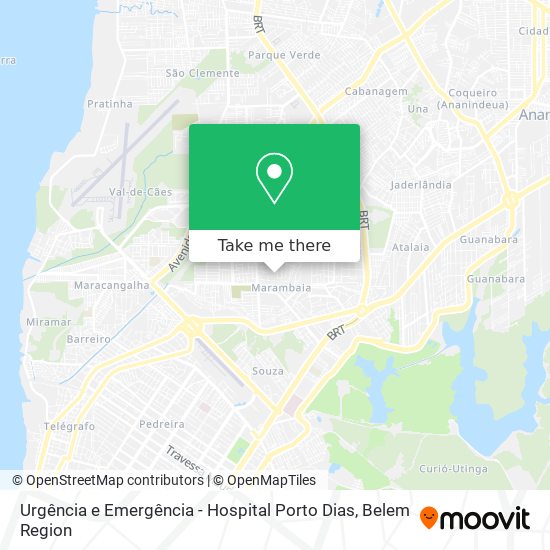 Urgência e Emergência - Hospital Porto Dias map